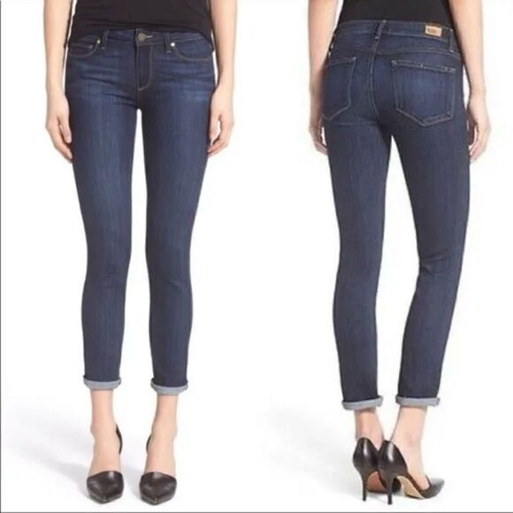 PAIGE Denim - Paige skyline crop dark wash jeans size 27